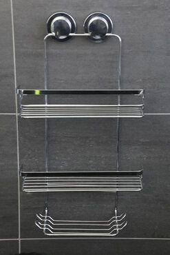Duschkörbe Ablage Wandablage mit 3 Etagen Badezimmer Duschkorbe Badregal Selbstklebend Ohne Bohren Edelstahl
