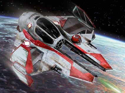 Revell Modellbausatz Star Wars Obi Wan's Jedi Starfighter im Maßstab 1:58, Level 3, originalgetreue Nachbildung mit vielen Detai