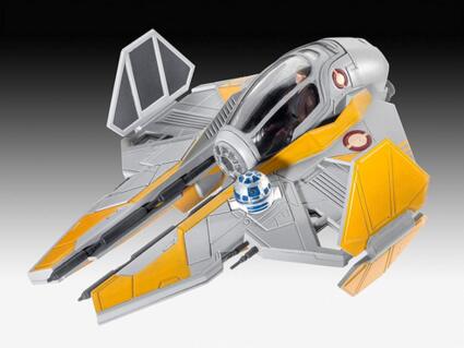 Revell Modellbausatz Star Wars Anakin's Jedi Starfighter im Maßstab 1:58, Level 3, originalgetreue Nachbildung mit vielen Detail