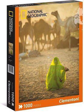 Clementoni 39302.2 - National Geographic 1000 T Sari, Klassische Puzzle
