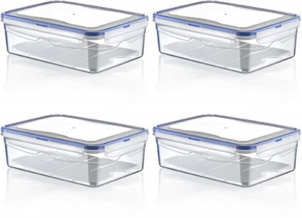 Hobby Life 2,6 Liter Aufbewahrungsbox aus Plastik, rechteckig, luftdicht, Transparent