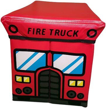 Spielzeugkiste mit Deckel (abnehmbar) bietet viel Platz für die