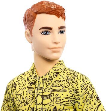 Barbie GHW67 - Ken Fashionistas Puppe mit rotem Haar