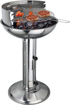 Edelstahl Säulengrill Rund Ø 39cm