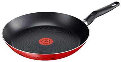 Tefal B3130462 Essential Chef de France Pfanne, Rot