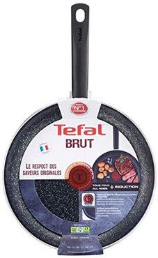 Tefal C2640402 Brut Stone Effect Bratpfanne, 24 cm, Schwarz