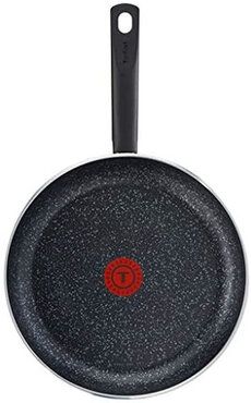 Tefal C2640402 Brut Stone Effect Bratpfanne, 24 cm, Schwarz