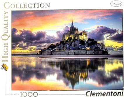 Clementoni 39367 Der wunderschöne Mont Saint-Michel – Puzzle 1000 Teile, High Quality Collection, Geschicklichkeitsspiel für die