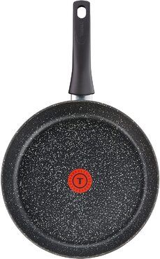 TEFAL AUTHENTIC BRATPFANNE 30 cm | attraktiver Stone-Effekt | Widerstandsfähige Antihaft-Versiegelung