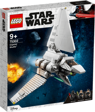 LEGO 75302 Star Wars Imperial Shuttle Bauset mit Luke Skywalker mit Lichtschwert und Darth Vader Minifiguren