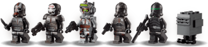 LEGO 75314 Star Wars Angriffsshuttle aus The Bad Batch, Bauset für Kinder ab 9 Jahren mit 5 Klon-Minifiguren und Gonk-Droiden
