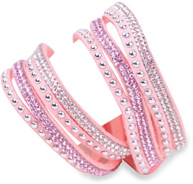 IRINA Damen Strass Armband Wickelarmband