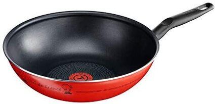 Tefal B3131912 Essential Chef DE France Wok, Rot