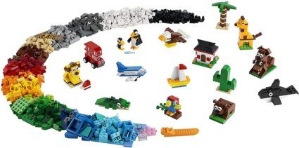 LEGO® 11015 Classic Einmal um die Welt Steine, Spielzeug für Kleinkinder ab 4 Jahre mit Bausteinen und bau baren Tieren