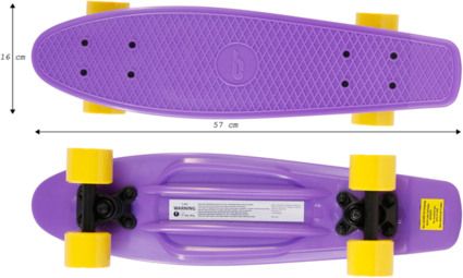 Skateboard Cruiser Mini Board, Retro-Style für Kinder & Jugendliche