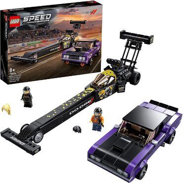 LEGO 76904 Speed Champions Mopar Dodge//SRT Dragster & 1970 Dodge Challenger Spielzeugauto, Modellauto zum selber Bauen, Rennwag