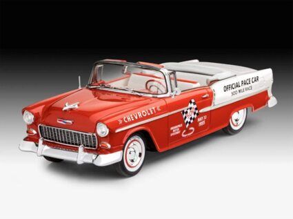 Revell RV67686 Chevrolet 67686 '55 Chevy Indy Pace Car Automodell Bausatz 1:25