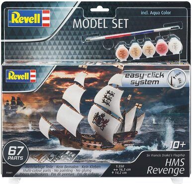 Revell REV-65661 Model Set HMS Revenge, 1:350 Modellbausatz + Zubehör, farbig