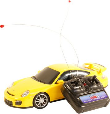 PORSCHE 911 GT2 sehr SCHÖNES ferngesteuertes Auto Maßstab 1:16 Gelb