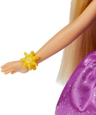 Disney Prinzessin Überraschungsstyles Rapunzel Modepuppe mit 10 Modeaccessoires, Spielzeug mit Überraschungen