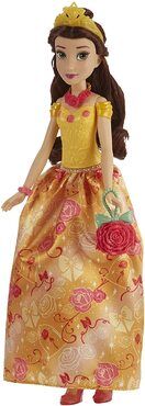Disney Prinzessin Überraschungsstyles Belle Modepuppe mit 10 Modeaccessoires