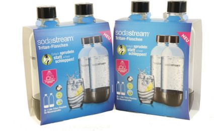 SodaStream DuoPack 2x 1L Tritan-Flasche - spülmaschinengeeignet! (BPA frei) - Ersatzflaschen