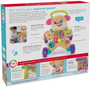 Fisher-Price  Lernspaß Hundefreundin Lauflernwagen           Sprache: Französisch