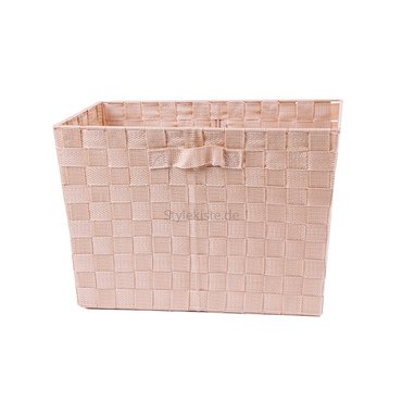 Aufbewahrungs-Box Beige geflochten 38 x 26 x 26 cm