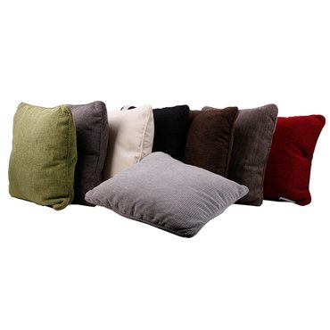 Deko Kissen 45 x 45 cm in Taupe grob gewebt