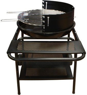 Grillwagen Grill Rock n Roll mit Ablagen Grillfläche 48 cm