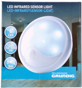 Grundig LED Nachtlicht rund mit Infrarot Sensor