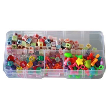 Loom Mixed Beads and S clips 30 Figuren, 35 Clips, 35 Perlen und 100 Buchstaben