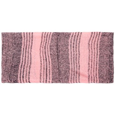 Schlauchschal in Streifen gestrickt rosa, grau