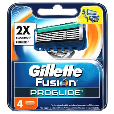 Gillette Fusion ProGlide Rasierklingen für Männer  4 Stück Ersatzklingen Original NEU & OVP