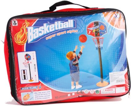Kinder Mini Basketballkorb mit ständer Basketballständer Basketballnetz ink. Ball und Pumpe