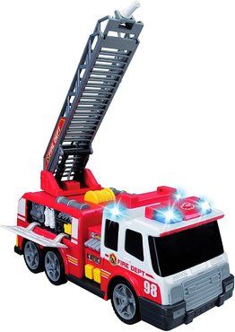 Dickie Toys 203308358 - Action Series Fire Brigade, Feuerwehrauto inklusive Batterien, 36 cm