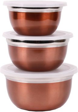 Schüssel Set mit Deckel Edelstahlschüsseln Küchenschüsseln