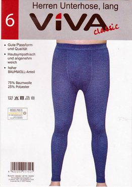 Herren-Thermounterhose 2er Pack Grösse 8