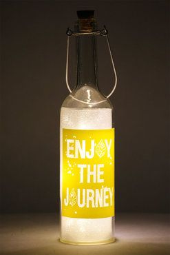 Deko Flasche LED mit Schrift in Verschiedenen Farben