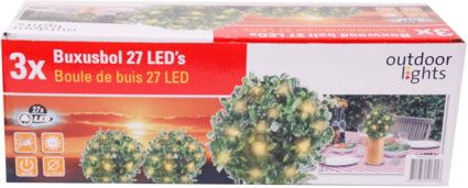 Outdoor Lights Solar buxus 9 LED, 33 x 16 cm