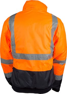 Workwear Warn- und Wetterschutzjacke, Style U-W 19, Farbe:leuchtorange-marine