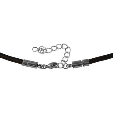 Lederkette mit Edelstahlverschluss