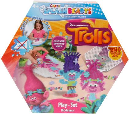 TROLLS CRAZE SPLASH BEADYS Spiel Set Wasserperlen Schablone Motive