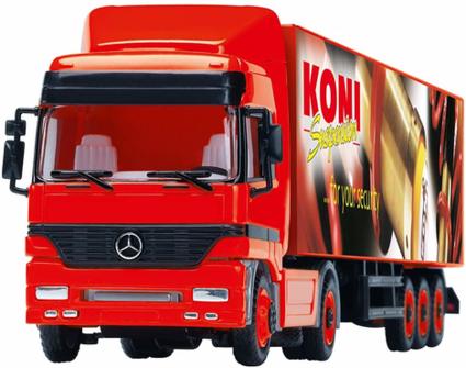 Dickie-Spielzeug 203747000 - Sattelschlepper, Actros Transporter