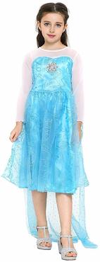 Katara 1099 - Frozen ELSA Eiskönigin Kleid Kostüm Verkleidung, Mädchen Kind, Fasching Karneval