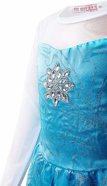 Katara 1099 - Frozen ELSA Eiskönigin Kleid Kostüm Verkleidung, Mädchen Kind, Fasching Karneval