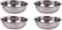 Edelstahlschüssel Set 4 Stück, ∅ 40 cm Hochpolierte Technik, Rührschüssel Set/Salatschüssel aus Edelstahl, Kochen