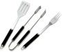 FLASH Grillbesteck Set Basic, schwarz, 37.5 x 6,2 x 3,8 cm