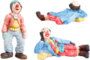 2 Clowns der Extraklasse liegend und stehend 30 cm