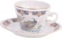Mokka mit 6 Tassen, Zuckerdose und Milchkänchen Set weiß porzellan  Keramik